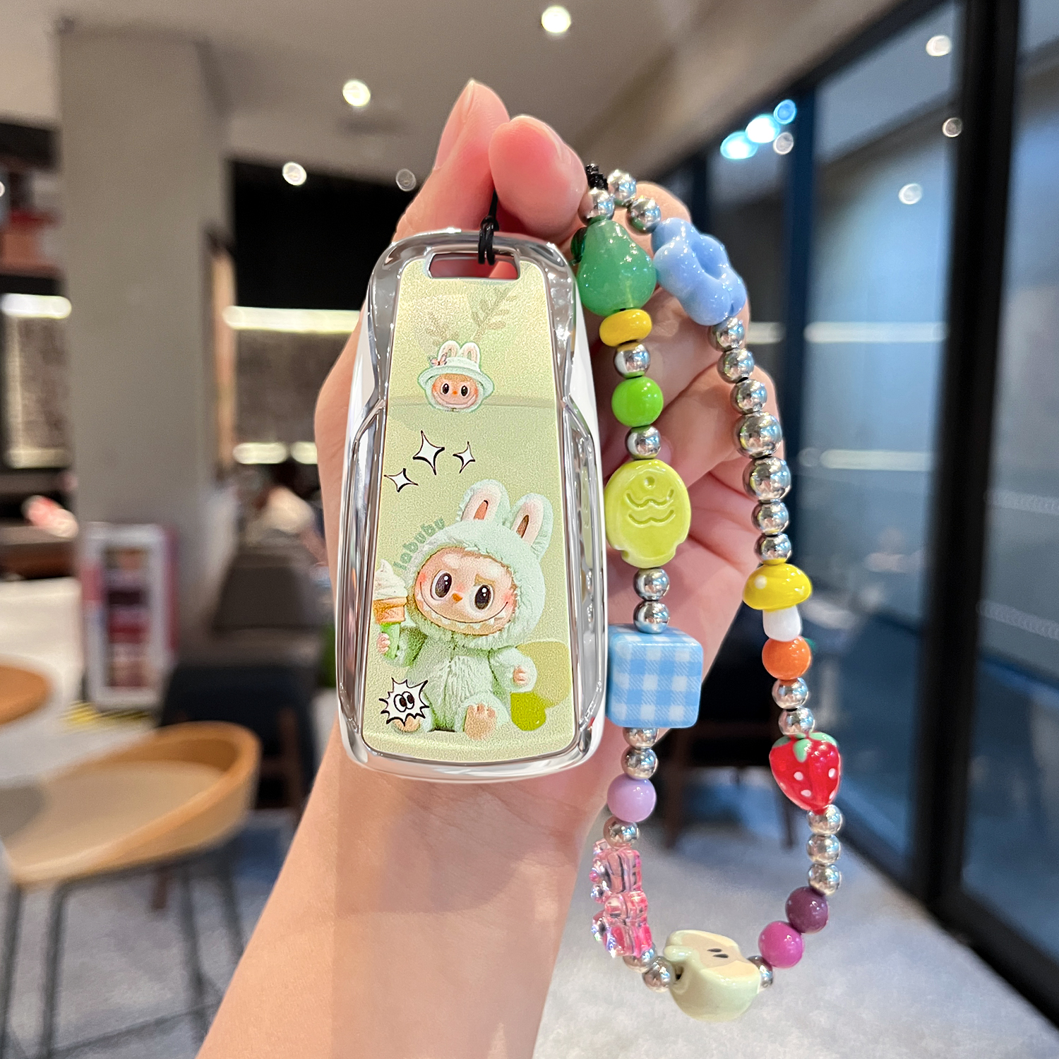 适用奥迪钥匙套A4L专用Q5L保护壳Q7女A5汽车用品a6l可爱扣2025款 - 图2