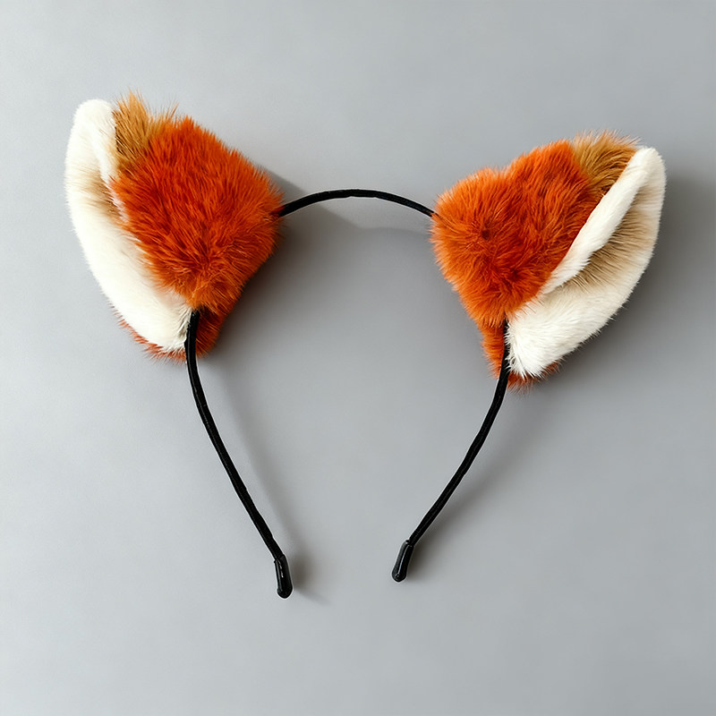日系可爱毛绒小狐狸耳朵发箍少女头饰动漫卡通发饰猫耳朵搞怪发卡,淘宝优惠券,粉丝福利购,淘宝优惠卷