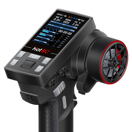 HotRC华航CT10B遥控器枪控10通道2.4G接收机攀岩越野大脚短卡车模 - 图1