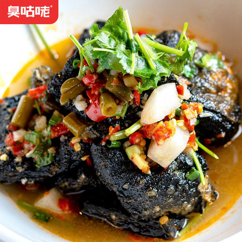 油炸臭豆腐熟胚湖南特产长沙正宗油炸臭干子休闲火锅烧烤凉拌美食 - 图2