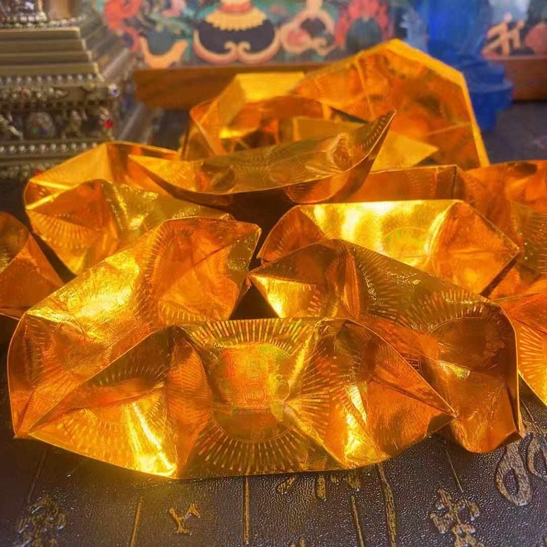 （老师推荐）（100个）六道金刚 咒元宝（9.5*4厘米） - 图1