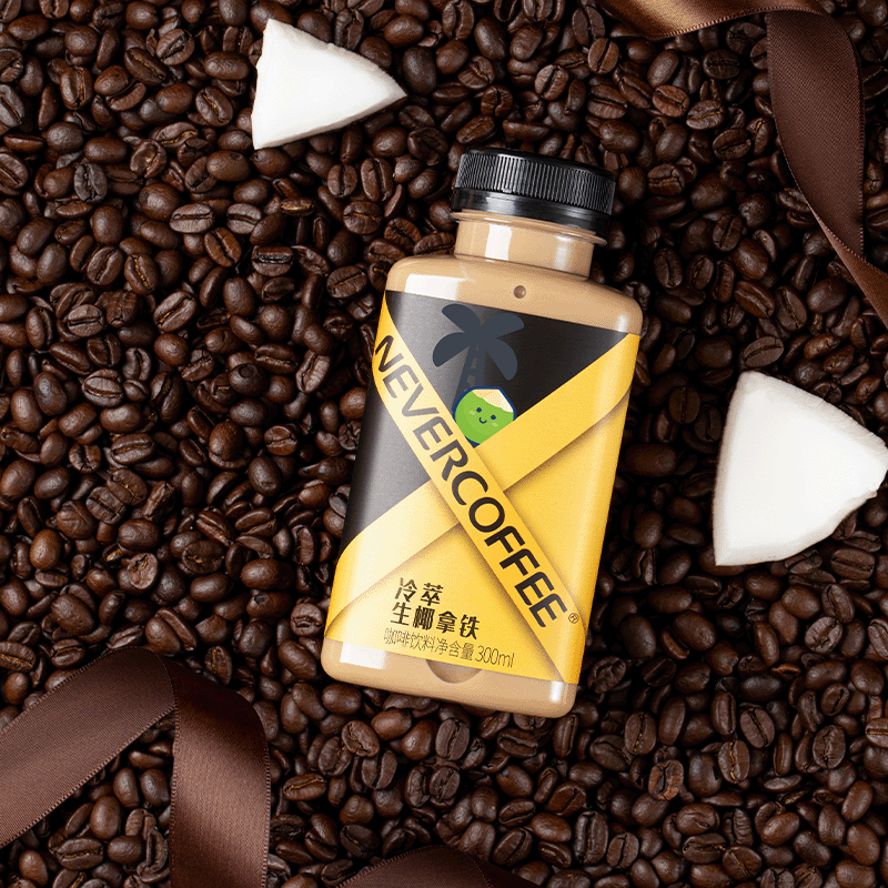 Never Coffee即饮咖啡瓶装 咖啡饮料冷萃生椰丝滑拿铁饮料300ml*6