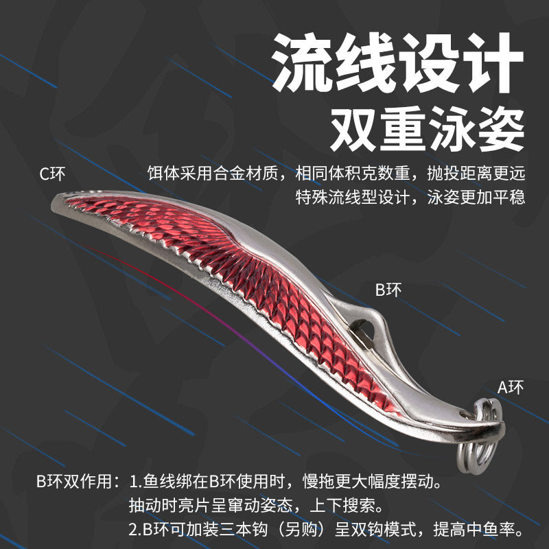 哈斯达勺型水蛭金属远投淡水海水鳜鲈鱼翘嘴专杀亮片路亚饵假鱼饵,淘宝优惠券,粉丝福利购,淘宝优惠卷