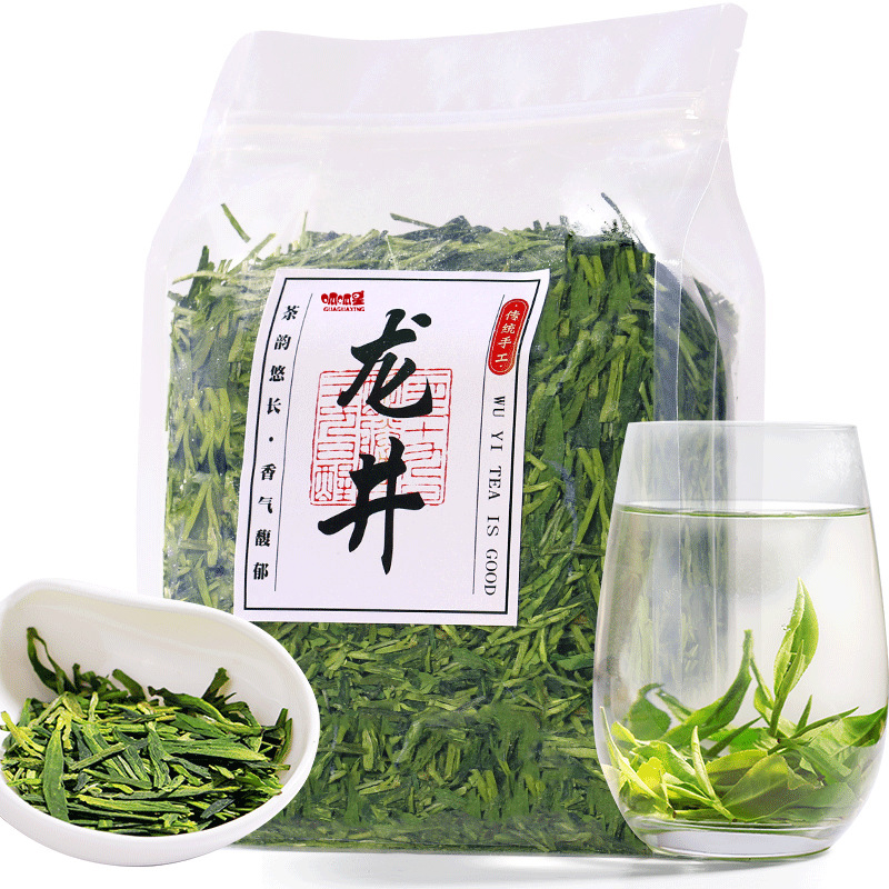 呱呱星旗舰店口粮茶湖龙井雨前春茶新茶杭州原产口粮茶散装纸包250克茶叶0
