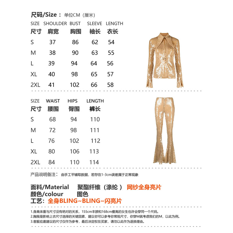 现货2025新款欧美明星性感网纱BLING闪亮片长袖衬衫上衣礼服晚装 - 图2