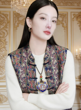 镶嵌 织锦 新中式 平安锁 国风 祥云如意锁