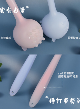 卡通猫猫拍痧板捶腿敲背实心锤