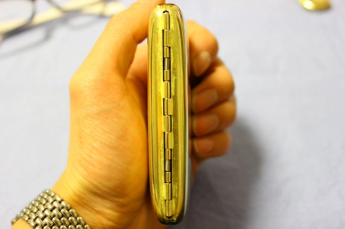 Чистая медная сигаретная рулона бронзовая сигаретная коробка для табачной коробки табачной лезвия