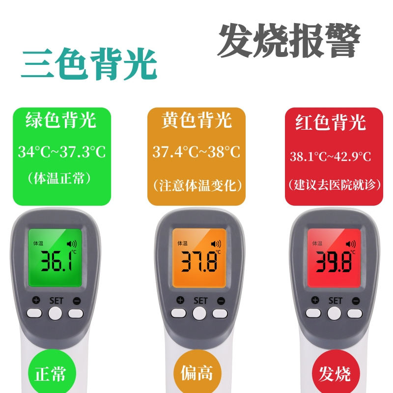 电子测温红外线额头家用精准温度计 九阙医疗器械体温计类