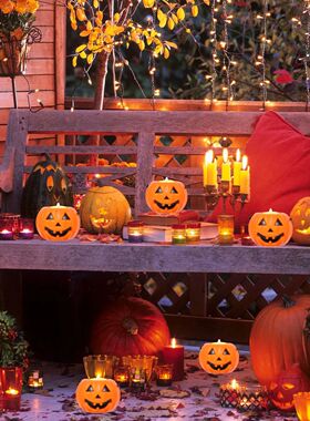 6pcs Halloween Cauldron Bucket Candy Pumpkin Mini Witch Blac
