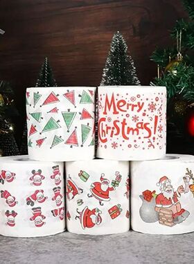 Christmas Toilet Roll Paper Home Santa Claus Bath Toilet Rol