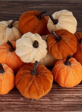 10pcs Halloween Pumpkin Set 5CM Artificial Pumpkin Decoratio
