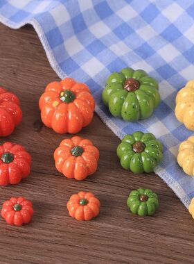 10-50pcs Mini Resin Pumpkin Miniatures DIY Micro Landscaping