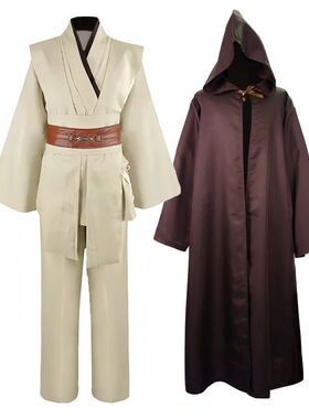 Obi Wan Kenobi Men's Costume Robe Adult Male Jedi Knight Tun