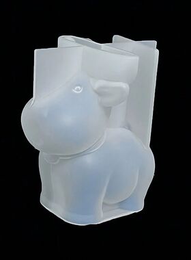 3D Christmas Deer Fragrance Candle Silicone Mold DIY Bell De