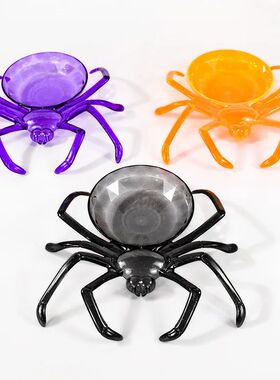 Halloween Spider Shaped Bowl Fruits Candy Basket Snack Cooki