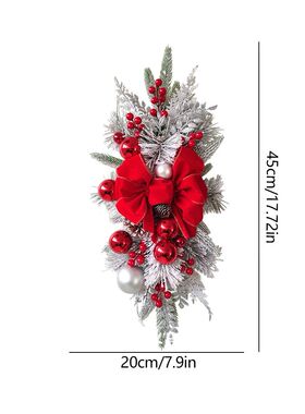 45CM Christmas Wreath Pendant without/with Light Atmosphere