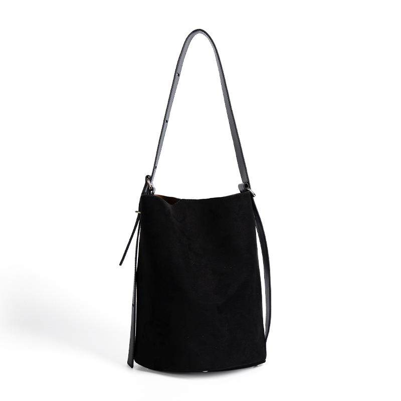 Dotlyn秋冬美拉德麂皮水桶包包24年新款大容量休闲通勤女生单肩包,淘宝优惠券,粉丝福利购,淘宝优惠卷