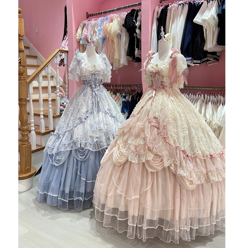 黛安蔷薇Lolita裙子晚礼服轻奢小众高端花嫁洋装学生日成人礼公主,淘宝优惠券,粉丝福利购,淘宝优惠卷