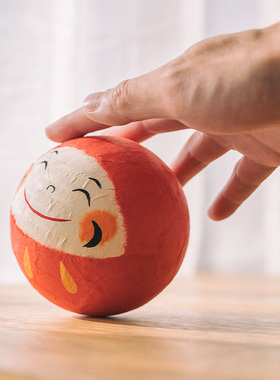 日本进口龙虎作和纸达摩不倒翁