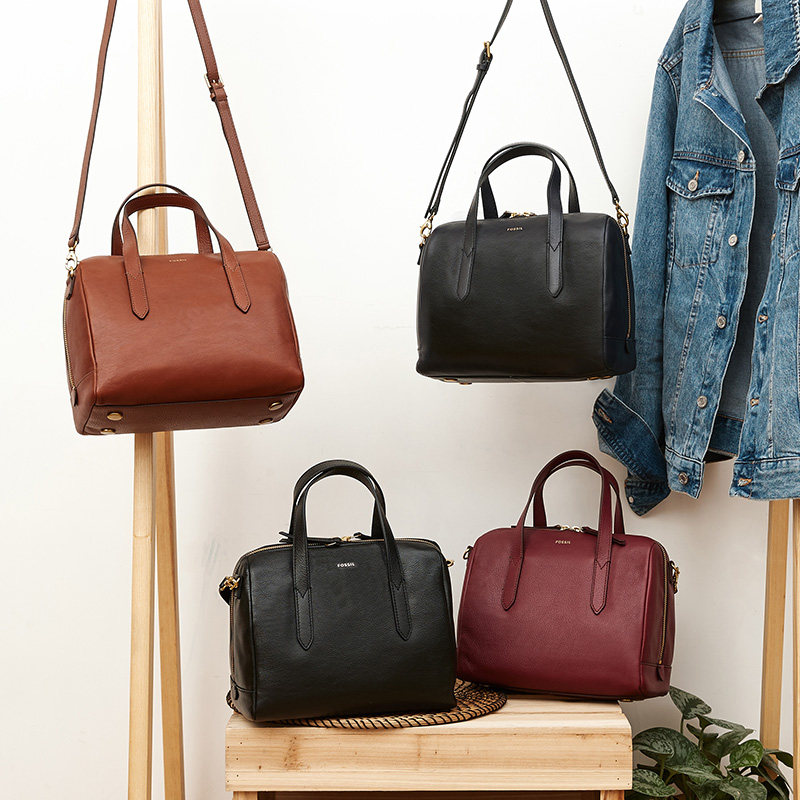 [五折]fossi简约时尚女单肩手提包 FOSSIL海外女士包袋