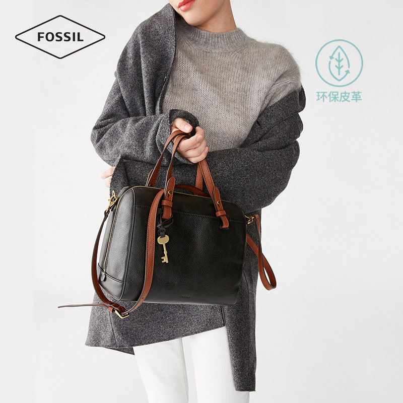 【新年礼物】fossil化石单肩波士顿包 FOSSIL海外女士包袋