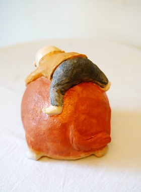 外贸美式乡村风格树脂小孩摆件