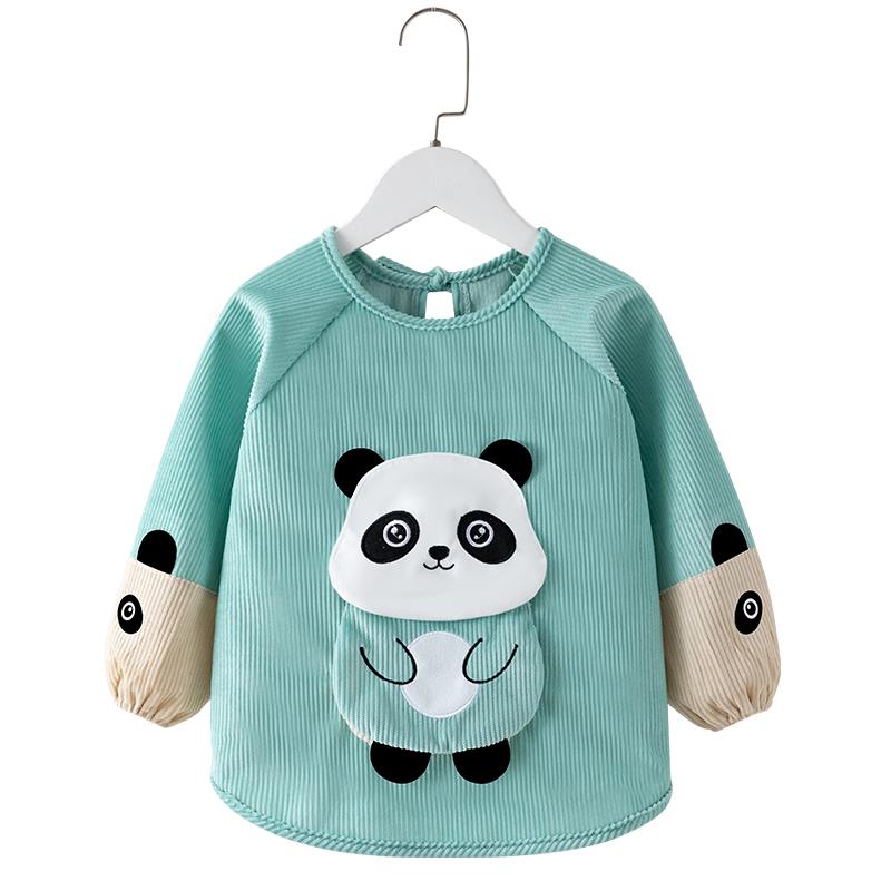 41 Rabbit style bib baby smock children's waterproof and anti-dirty eating bib apron baby autumn and winter long-sleeved inverted coat