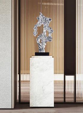 新房玄关摆件进门高档装饰透明太湖石雕塑中式软装轻奢树脂工艺品