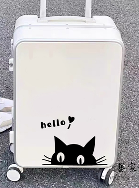 hello大眼猫咪贴纸家居装饰贴画