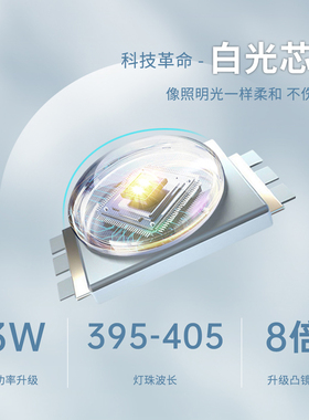 手持美甲白光磁铁一字灯不伤眼两用速干便携甲油胶烤照灯甲片工具