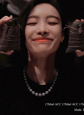 10.3直播韩国the queen银色珍珠元素项链新款百搭