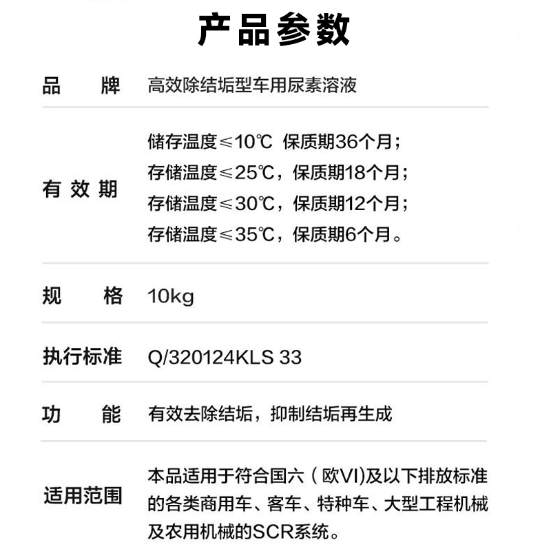 可兰素1号车用尿素溶液10kg*4桶柴油车专用尾气净化剂国六 - 图2