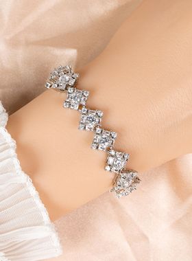 宫廷风手链可调节高级感锆石手链