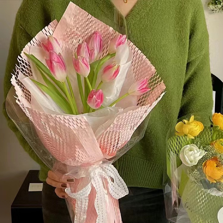 环保蜂窝纸网眼艺术纸纯色蜂巢网格花艺花束内衬鲜花包装纸网红,淘宝优惠券,粉丝福利购,淘宝优惠卷