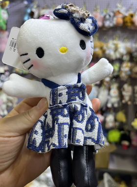 新款可爱长腿kitty毛绒挂件玩偶挂饰钥匙扣学生书包挂了卡通玩具