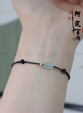 国风玉葫芦14K包金转运珠手绳女