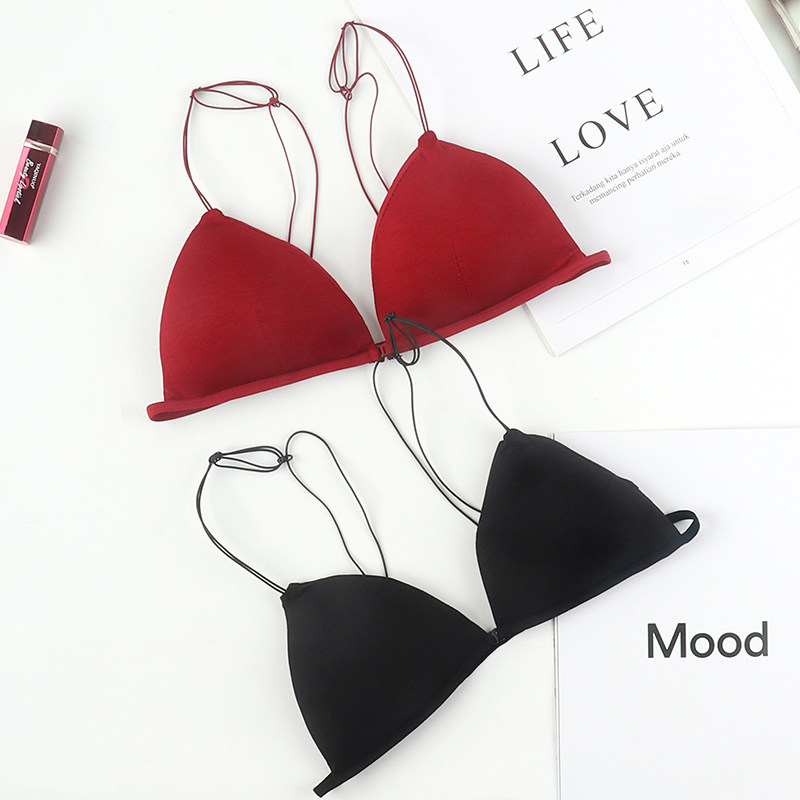 性感细带夏薄款小胸平胸法式文胸 内在密码文胸