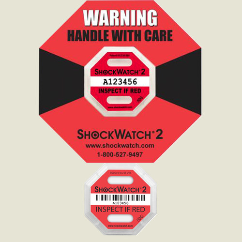 shockwatch二代进口物流运输监测防震防撞防冲击防震标签防碰撞标 - 图0