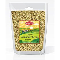 SUNBEST ORGANIC CORIANDER SEEDS IN RESEABLE BAG (7 OZ)