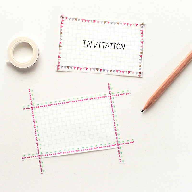 细款手账和纸花边胶带手帐本成长手册diy装饰材料分割线边框贴纸 - 图0