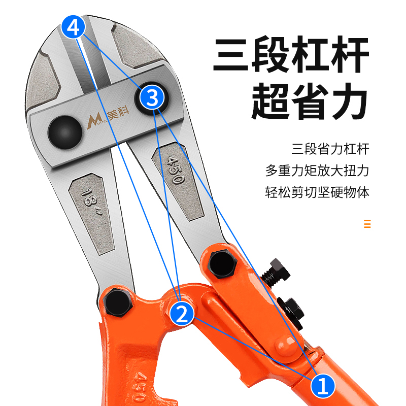 断线钳神器钢筋剪断钳剪铁丝钳子剪钢筋铁链剪断器剪锁破坏钳大力 - 图2