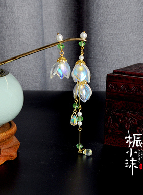 桭小沫日常铃兰花琉璃简约发簪