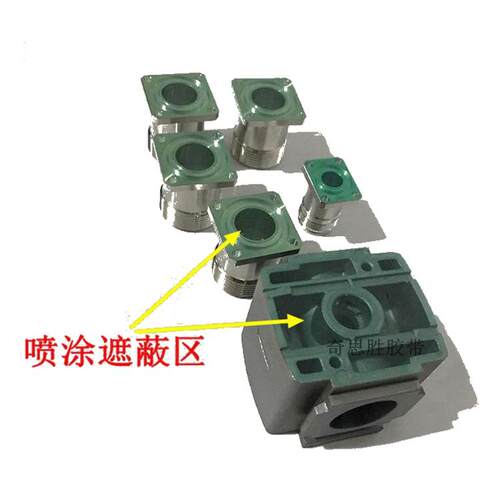防烤胶贴 胶纸贴纸绿色耐高温胶带圆形喷涂喷粉烤漆遮蔽耐温200度 - 图1