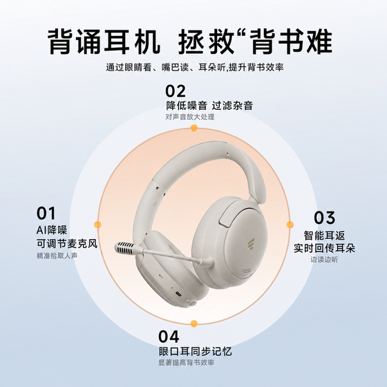 Edifier K750W NC children's headset noise reduction soundproof ear return endorsement special immersion learning new model