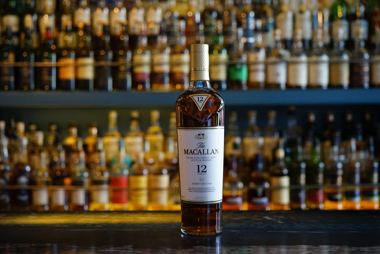 【限时特价】Macallan麦卡伦12年雪莉桶单一麦芽威士忌国行包邮-图1