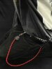 Pure copper red agate Erd style trouser chain niche design