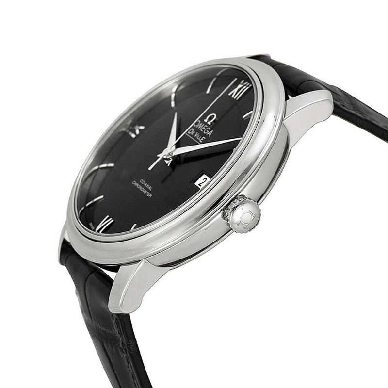 瑞士欧米茄碟飞系列大三针黑盘男表 方耀天成海外瑞士腕表