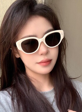 2026 新款复古猫眼墨镜女方圆脸显瘦偏光防紫外线高级感太阳镜