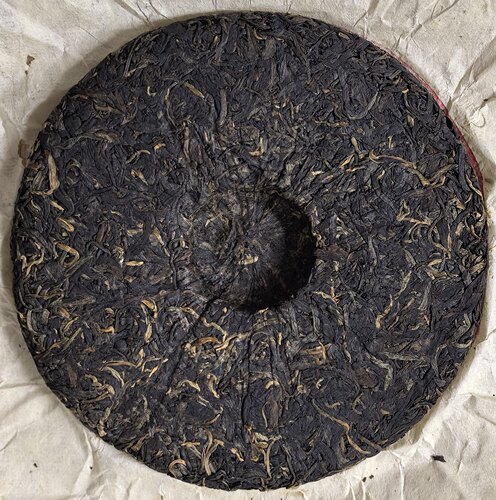 2000年大红印云南易武正山大叶青饼普洱茶生茶红印古树老生茶 - 图2
